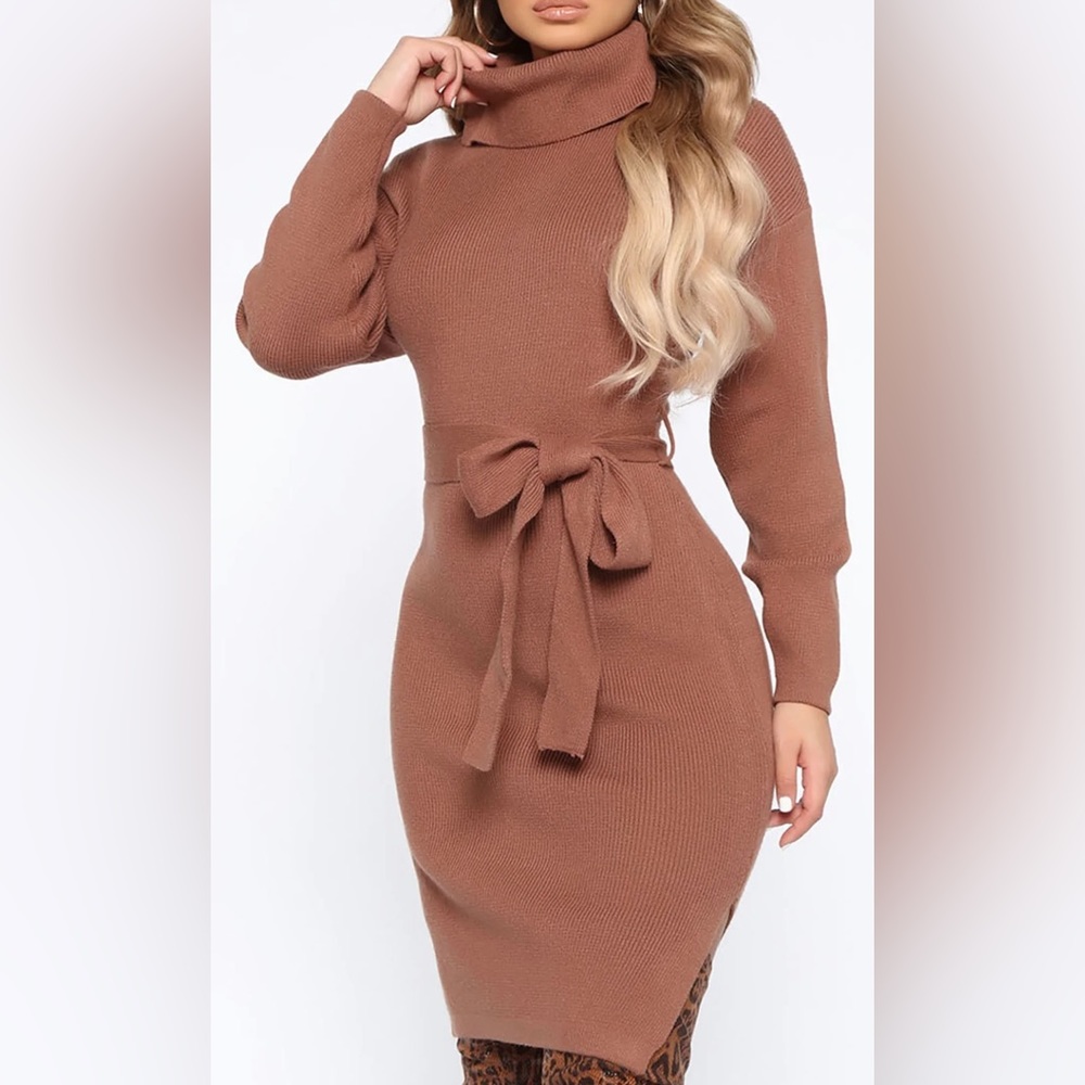 Midi sweater dress